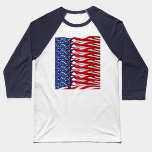 AMERICAN FLAG USA PATRIOT JULY 4TH CELEBRATION Baseball T-Shirt